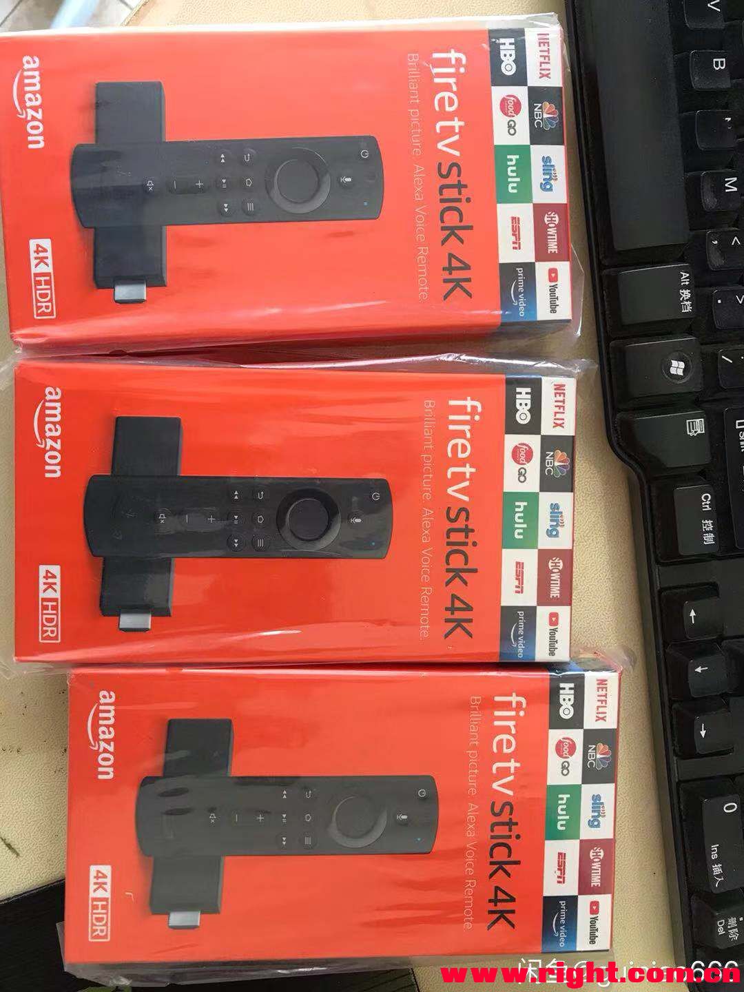 出全新亚马逊电视盒子fire tv stick 4k-数码和电子、影音及网络存储类